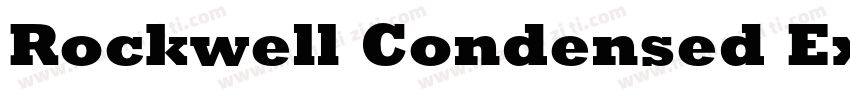 Rockwell Condensed ExtraBold字体转换